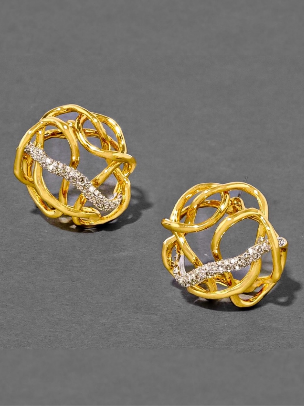 Alexis Bittar Solanales Twisted Button Earrings
